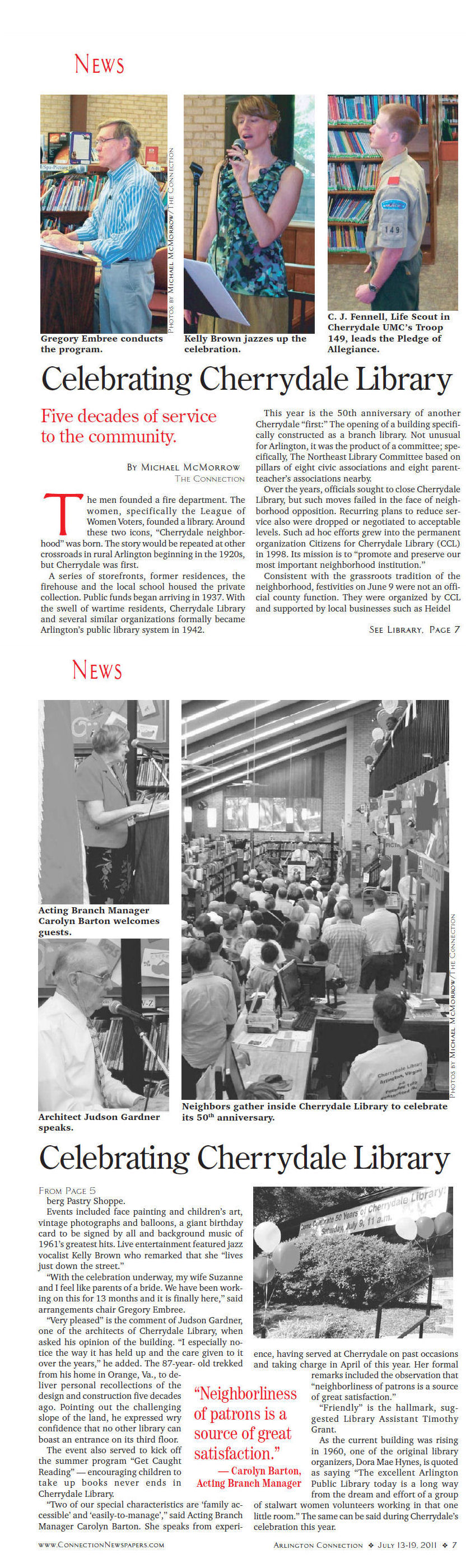 Arlington Connection Article